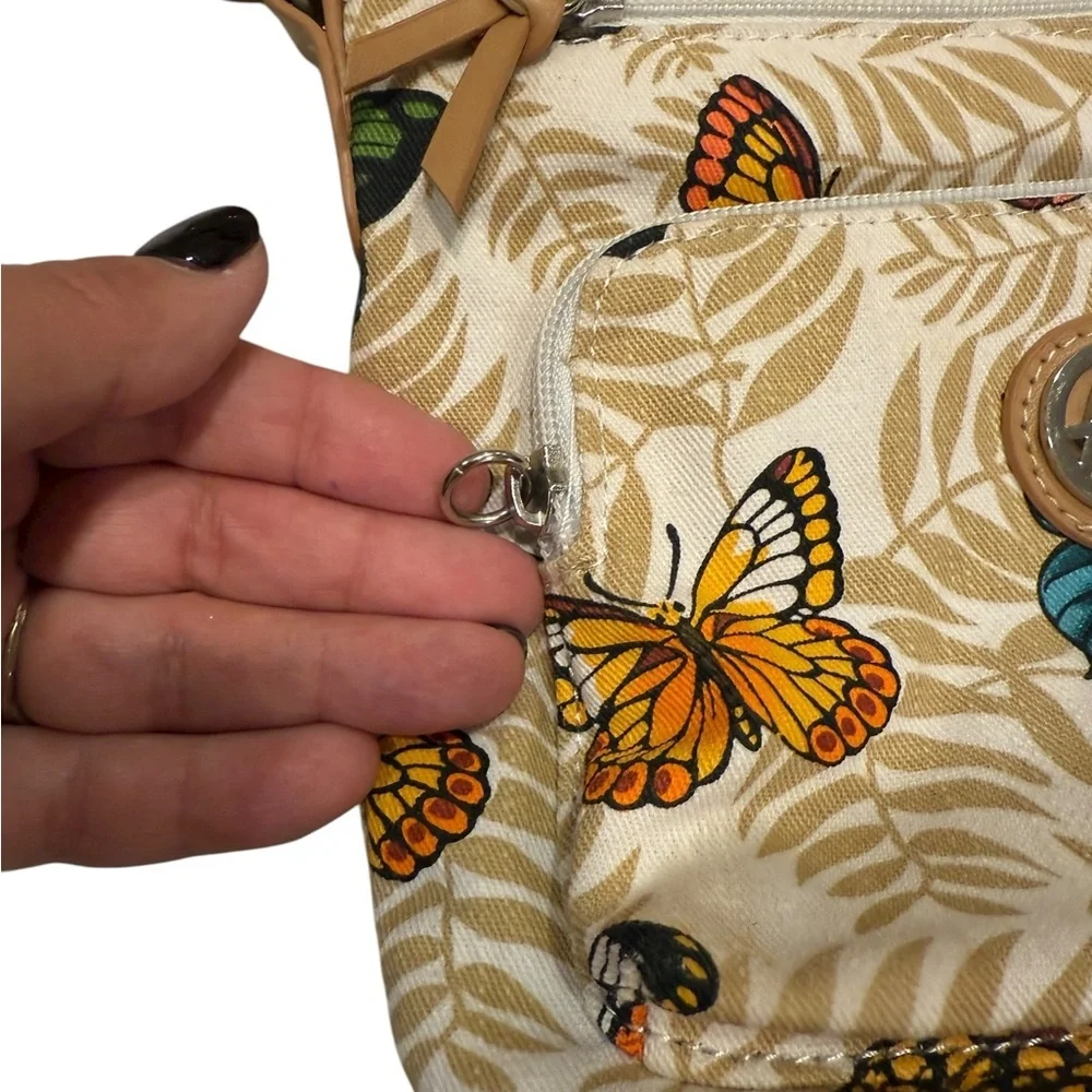 Kim Rogers Multicolor Butterfly Crossbody Bag
